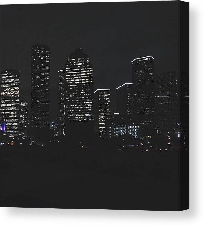 Vscogood Canvas Print featuring the photograph Htx 🌃 by Blake Fountain 