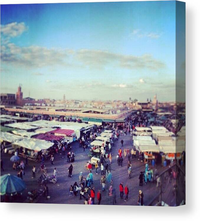 Medina Canvas Print featuring the photograph I Could Snap This Square All Day #medina by Donna Louise