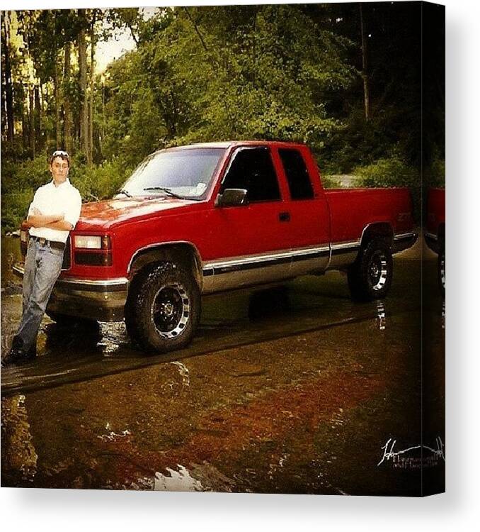 Throwbackthursdays Canvas Print featuring the photograph I Miss This Ol Truck.. So Many by Jd Long