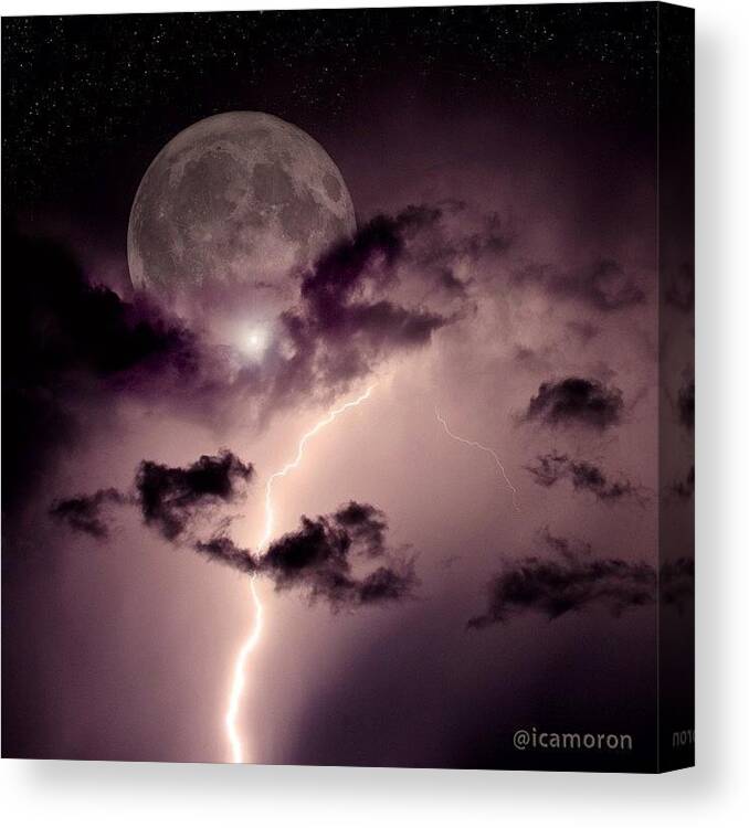 Icamdaily Canvas Print featuring the photograph I See The Bad Moon Arising.
i See by Cameron Bentley