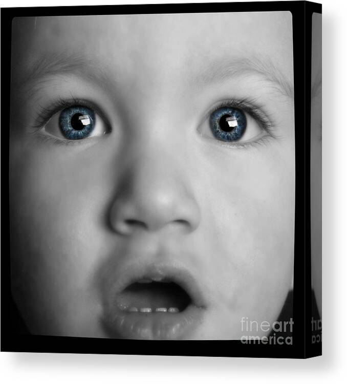Child Canvas Print featuring the photograph I See You by Juanita Morton