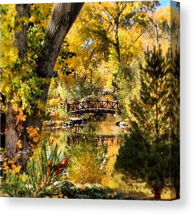 Renonv Canvas Print featuring the photograph If I Were A Troll I'd Pick This Bridge by John Wagner