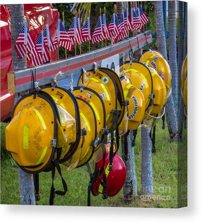 Wildfires Canvas Print featuring the photograph In Memory of 19 Brave Firefighters by Rene Triay FineArt Photos