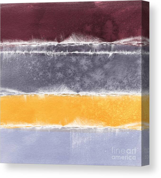 Abstract Canvas Print featuring the painting Indian Summer by Linda Woods