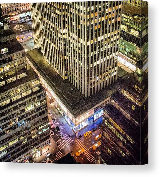 City Canvas Print featuring the photograph #ink361_architecture #newyork #nyc by David Lamberti