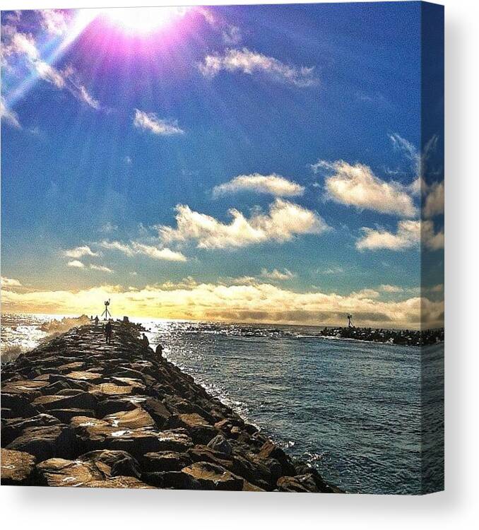 Scenery Canvas Print featuring the photograph Inlet Sunshine by Scott Brash