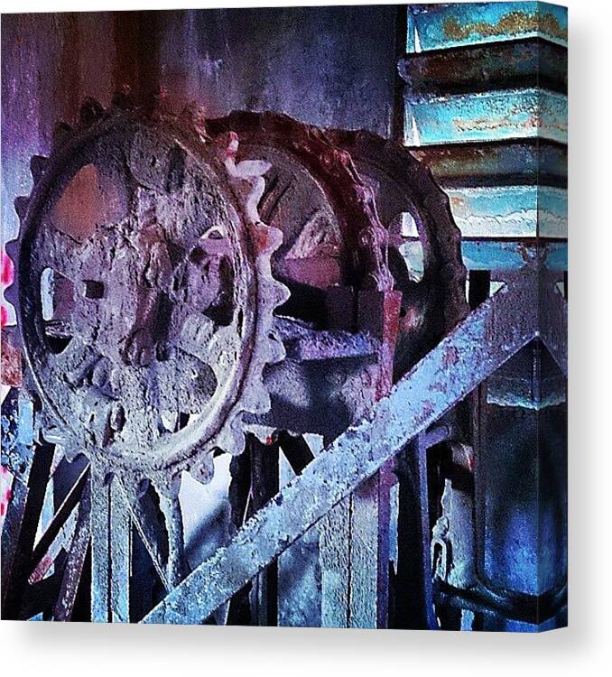 Industrial Canvas Print featuring the photograph Inner Workings by JL Jones