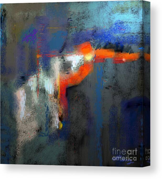 Abstract Art Prints Canvas Print featuring the digital art Inspired by D Perry