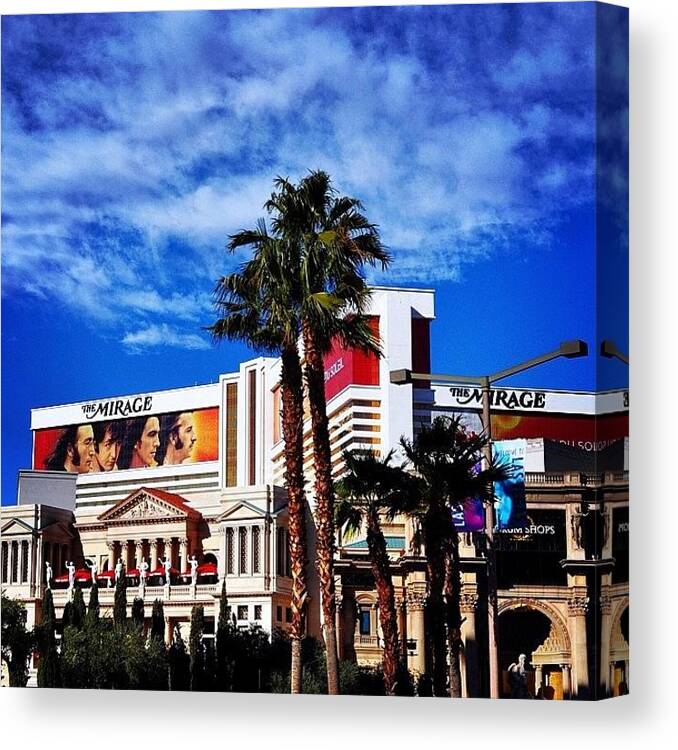 Beauty Canvas Print featuring the photograph #instaprints #mirage #lasvegas #beauty by Jamie Brown