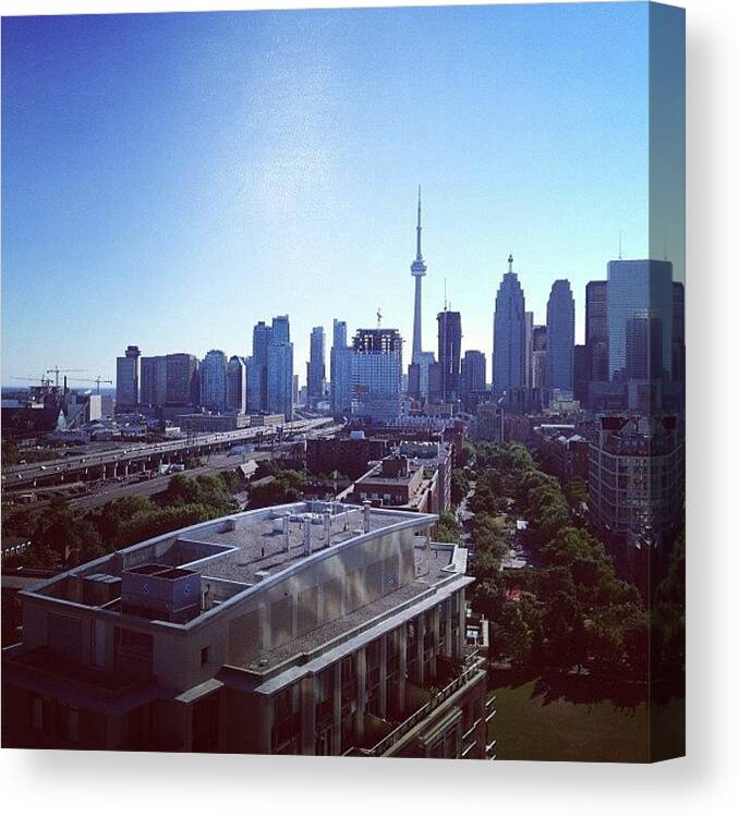 Toronto Canvas Print featuring the photograph #instaprints Toronto #toronto by Love Life