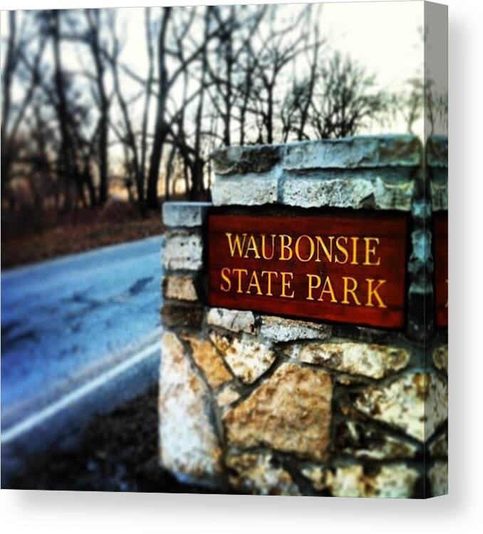 Run Canvas Print featuring the photograph Waubonsie State Park by Zach Steele