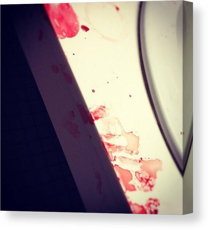 Blood Canvas Print featuring the photograph Murder by Janae Cordova