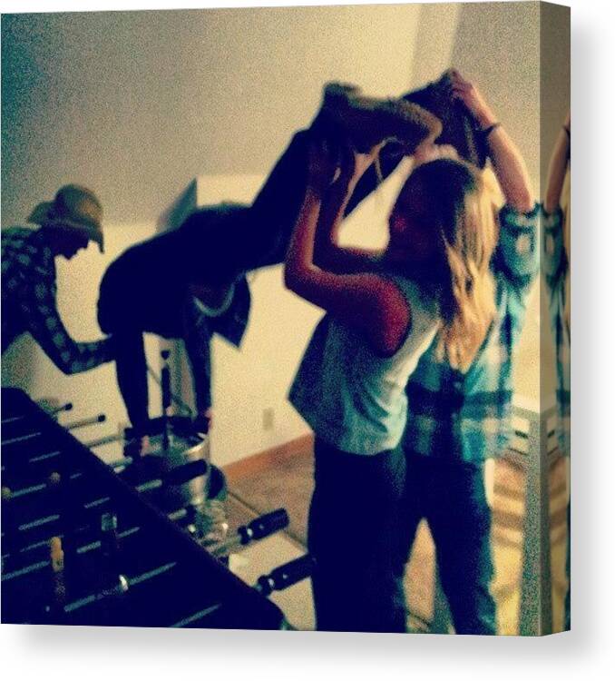  Canvas Print featuring the photograph Its A Country Themed Keg Stand Kind Of by Rachel Teresa