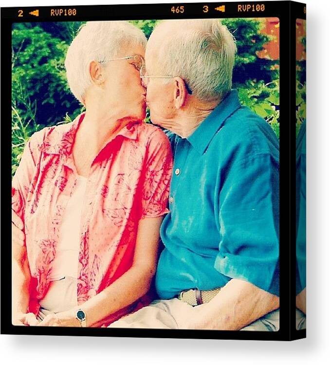  Canvas Print featuring the photograph It's My Grandparents 59th Anniversary by Caitie Horner