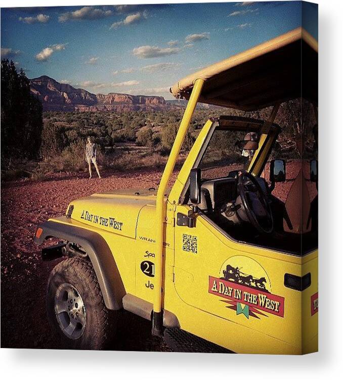  Canvas Print featuring the photograph Jeep Tour! by DT Haase