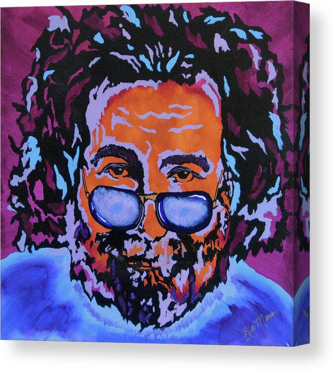 Jerry Garcia Paintings Canvas Print featuring the painting Jerry Garcia-It's A Me Thing by Bill Manson