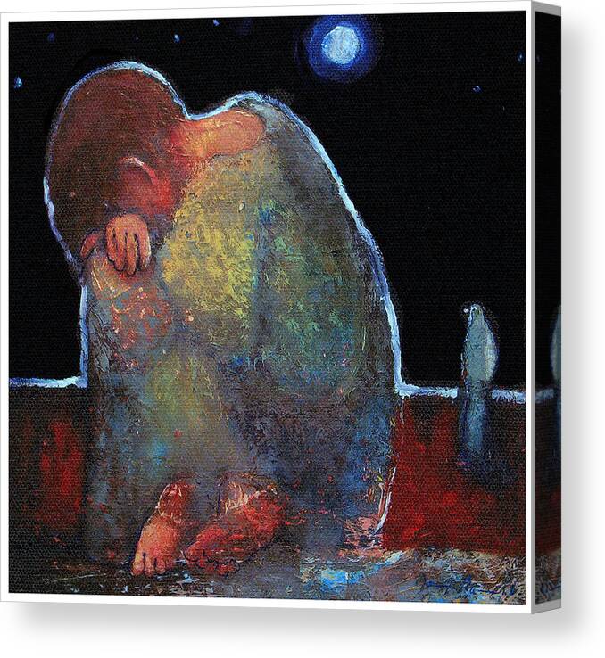 Spiritual Art Canvas Print featuring the painting Jesus the Boy by Daniel Bonnell