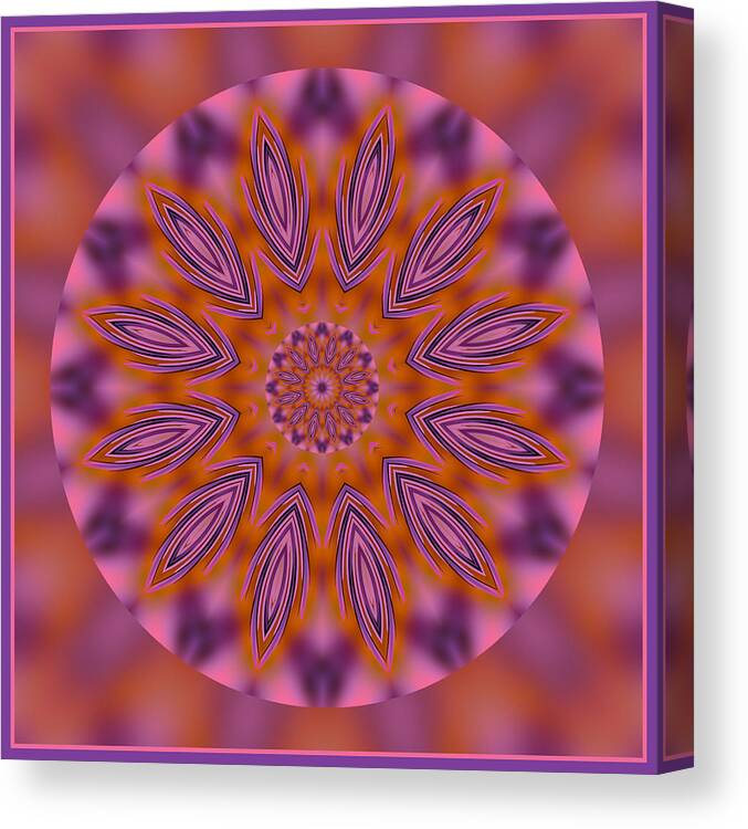 Kaleidoscope Canvas Print featuring the photograph Kaleidoscope Pizzazz by Liz Mackney