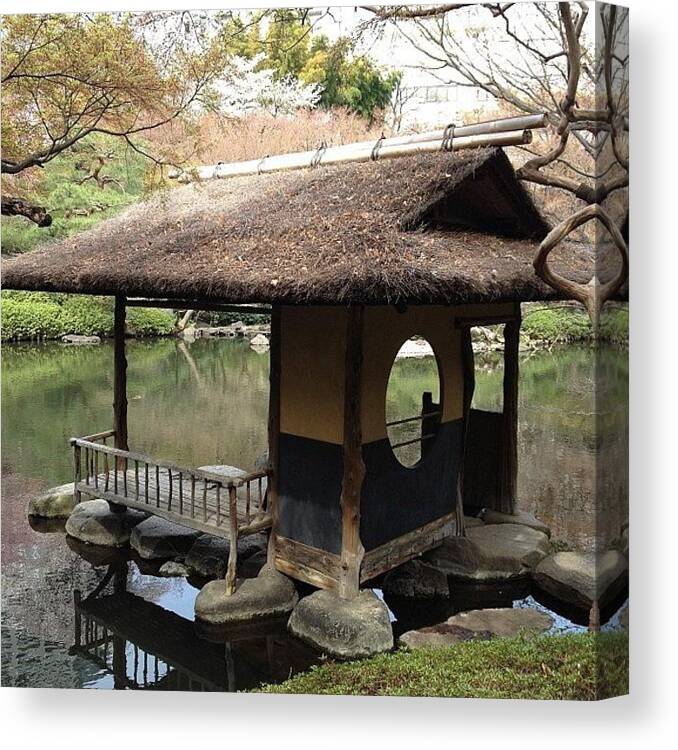 Japan Canvas Print featuring the photograph #landscape#japan#garden
茶室 by Tokyo Sanpopo