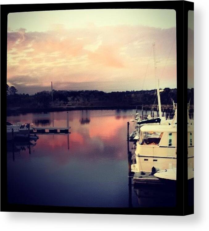 Beautiful Canvas Print featuring the photograph Last Nights Dinner View #beautiful by Colleen Morrison