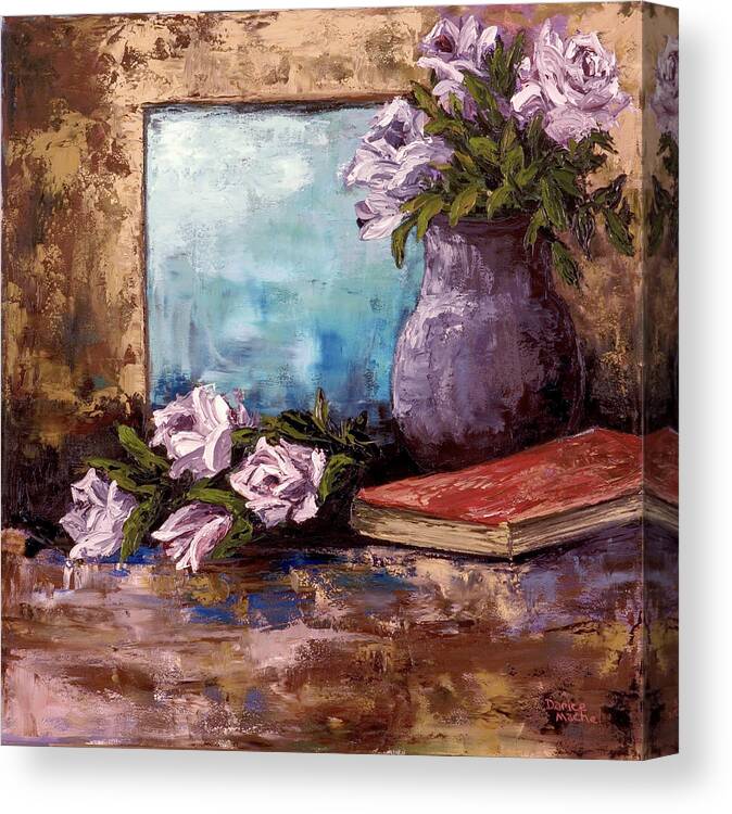 Roses Canvas Print featuring the painting Lavendar Roses by Darice Machel McGuire