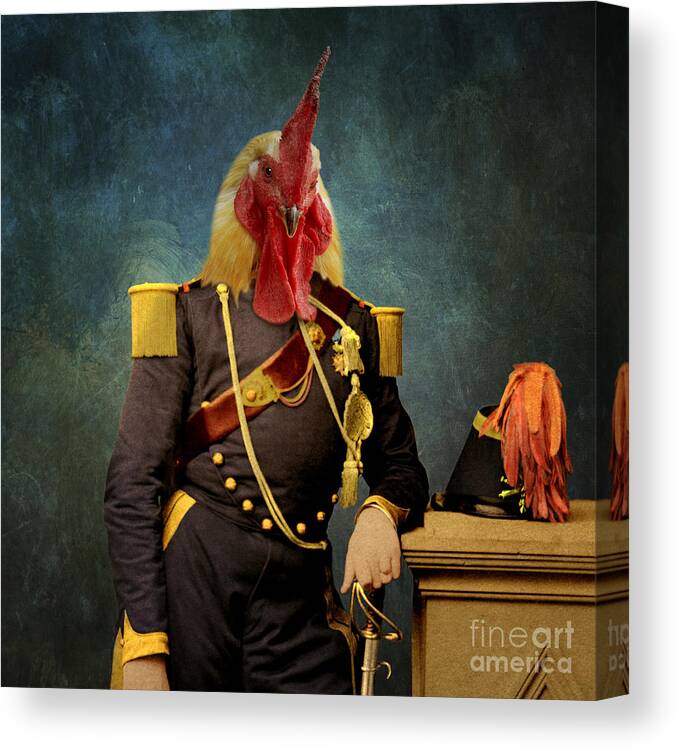  Canvas Print featuring the photograph Le General by Martine Roch