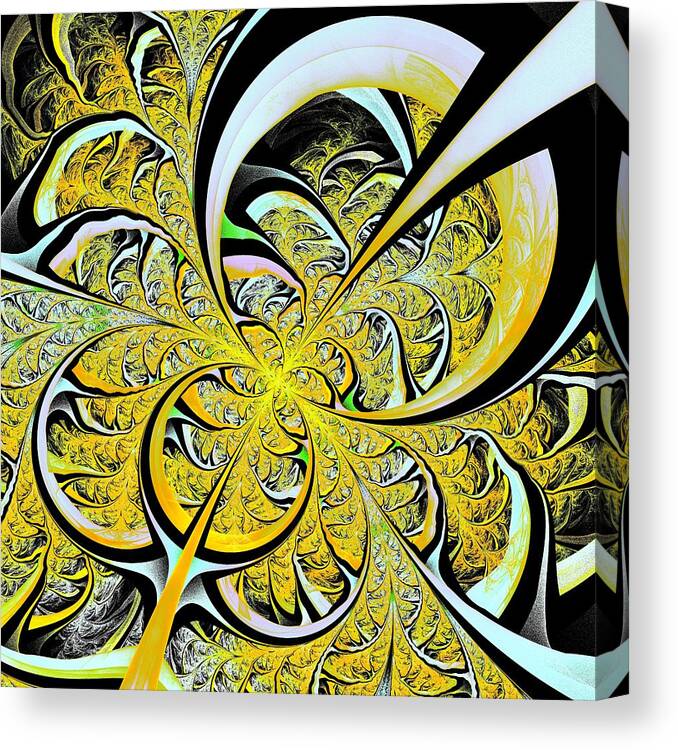 Expression Canvas Print featuring the digital art Lemon Twist by Anastasiya Malakhova