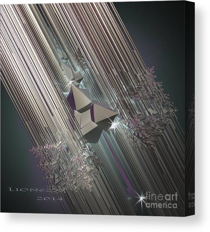 2d Canvas Print featuring the digital art Light Rays by Melissa Messick