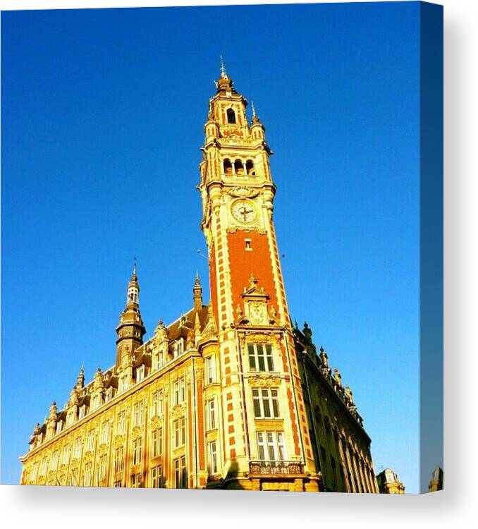 Building Canvas Print featuring the photograph Lille -on The Road N 14 by Gianluca Deplano