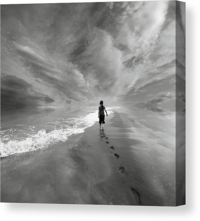 Sky Canvas Print featuring the photograph Limitless by Floriana Barbu