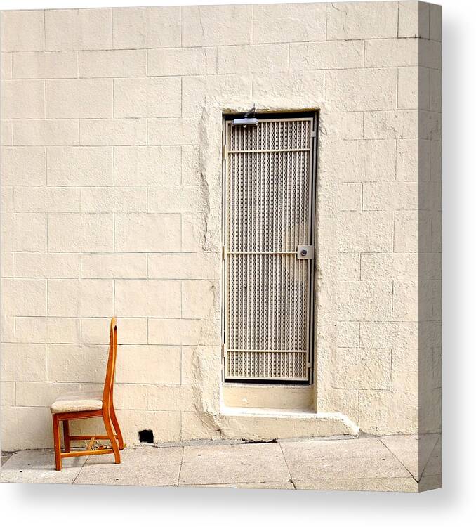  Canvas Print featuring the photograph Lonely Chair by Julie Gebhardt