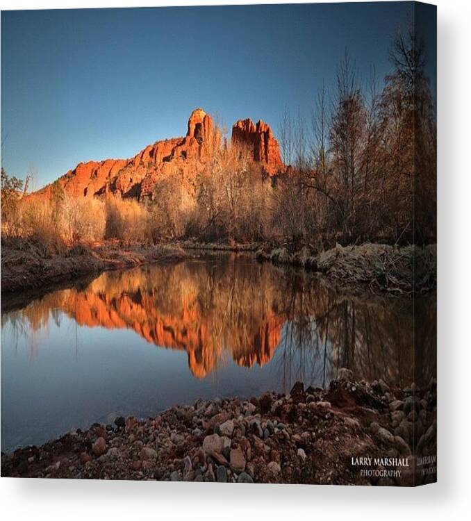  Canvas Print featuring the photograph Long Exposure Photo Of Sedona by Larry Marshall