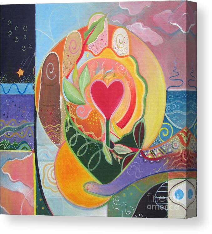Love Canvas Print featuring the painting Love Is Love by Helena Tiainen