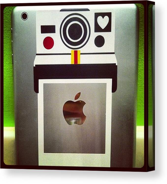 Ipad Canvas Print featuring the photograph Love My Ipad Decal<3 by Vanessa Aguilar 
