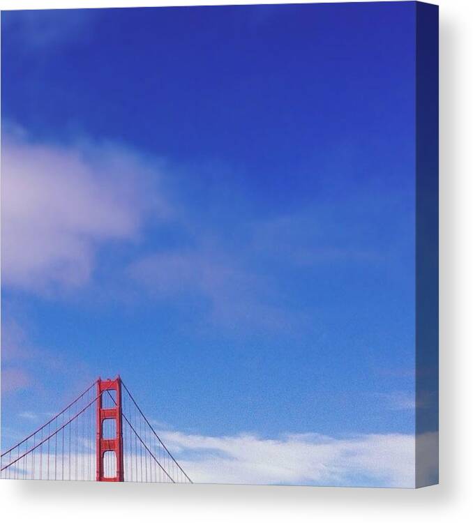 Golden Gate Bridge Canvas Print featuring the photograph Lovely Span by Alison Photography