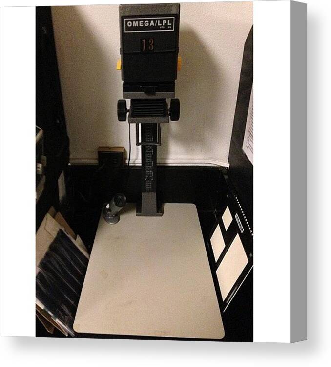 Ilovefilm Canvas Print featuring the photograph Lucky Number 13. #enlarger by Rodolfo Olmos
