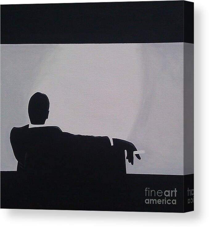 Artist Canvas Print featuring the painting Mad Men in Silhouette by John Lyes