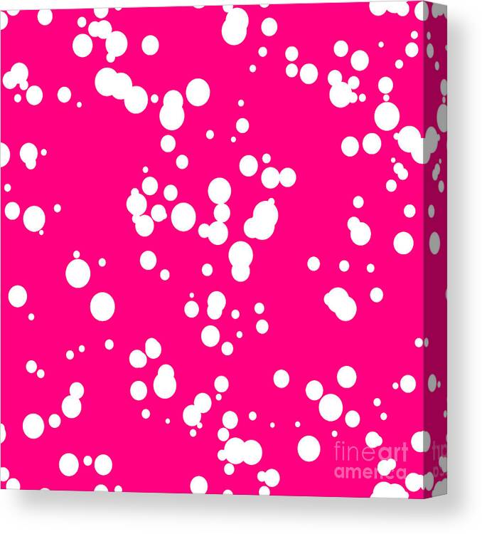 Xray Canvas Print featuring the digital art Magenta Abstract Background by Molaruso