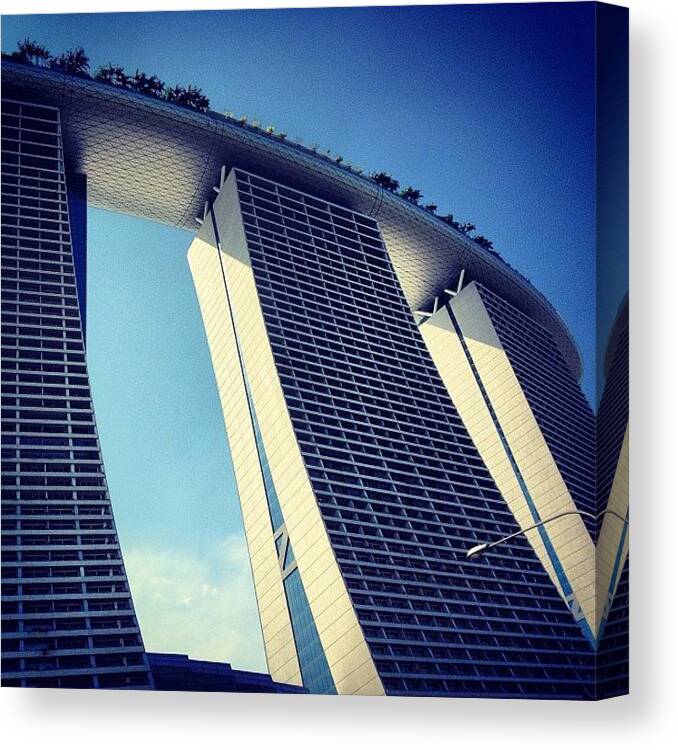 Building Canvas Print featuring the photograph Marina Bay Sands #singapore #building by Thomas Hutagaol