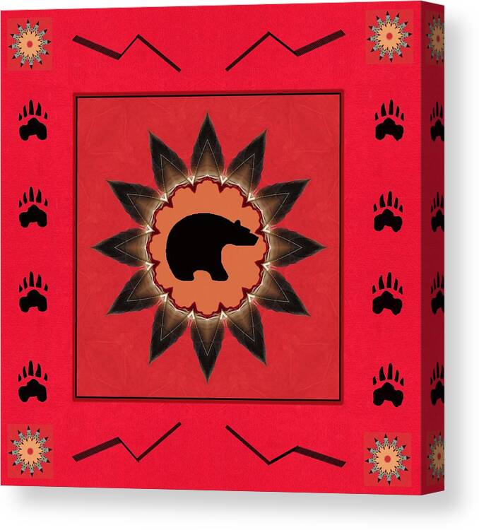 Sacred Canvas Print featuring the photograph Mato Wakan . . Sacred Grizzly by I'ina Van Lawick
