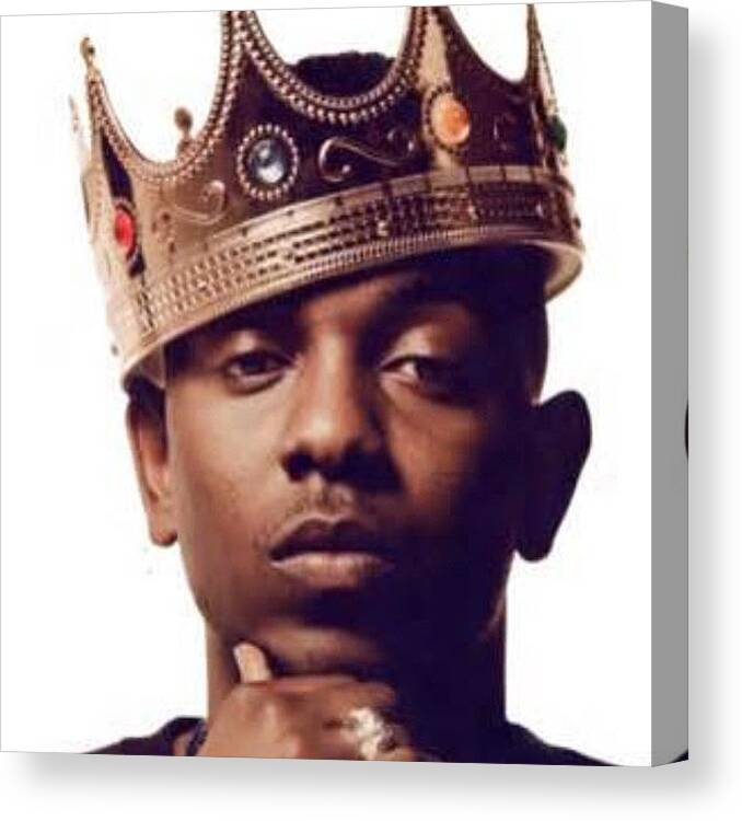 Mcm Canvas Print featuring the photograph #mcm #kingofmyworld #kendrick by Stacy Sipple