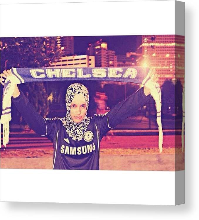 Me Canvas Print featuring the photograph #me #chelsea #cfctour #asia #indonesia by Inas Shakira