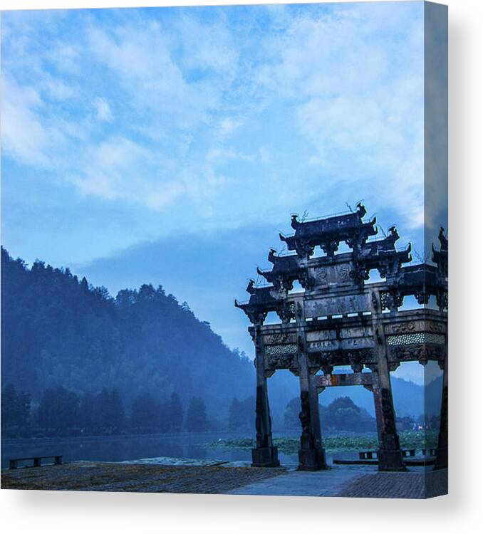 Tranquility Canvas Print featuring the photograph Memorial Arch 02 by Welcome To Buy The Image If You Like It!
