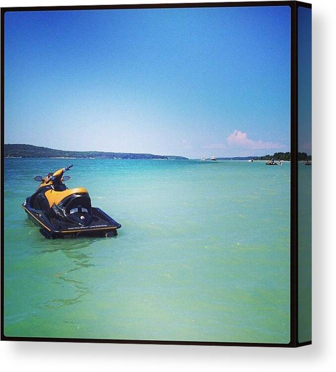  Canvas Print featuring the photograph Michigan Caribbean ☀🌴🏊 by Kelly Doran