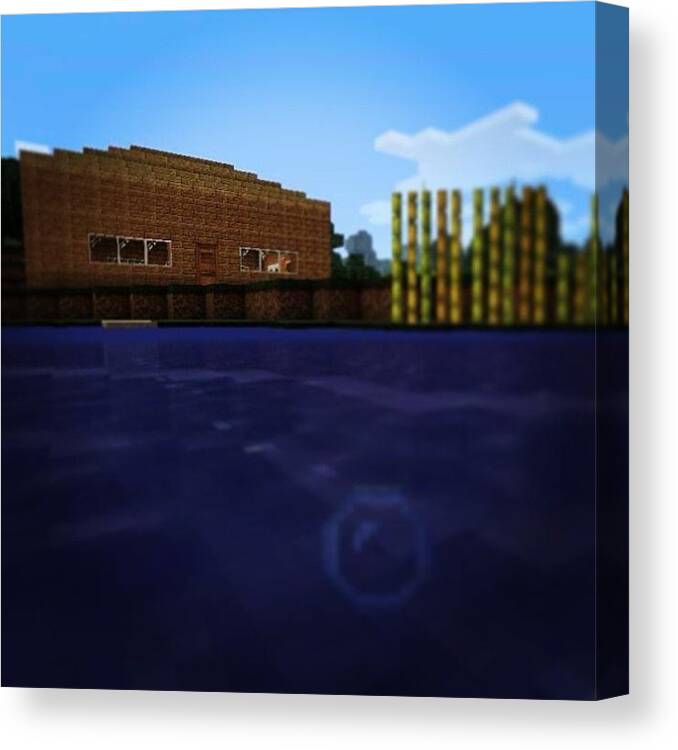 Love Canvas Print featuring the photograph #minecraft #gamer #xbox360 #edition by Nathan Snowden