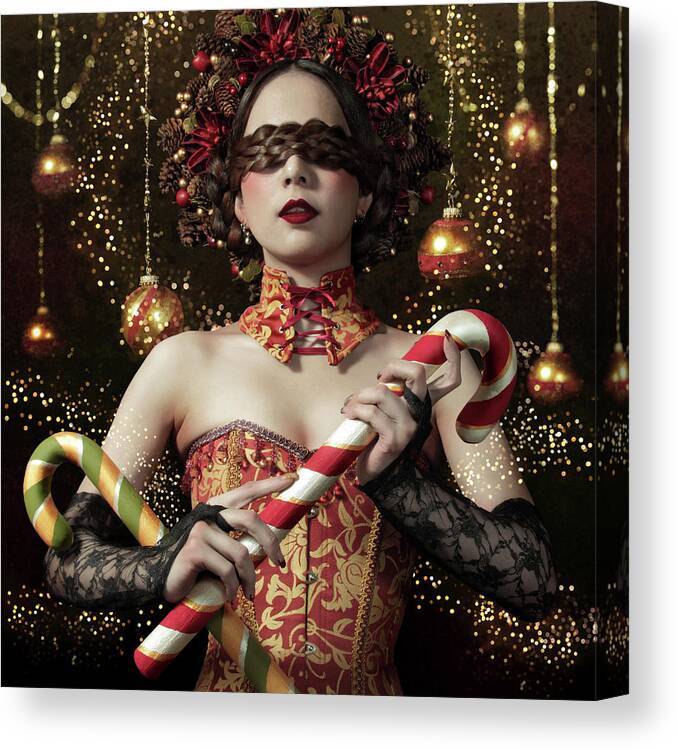 Portrait Canvas Print featuring the photograph Mistress Of The Bright Night by Kiyo Murakami
