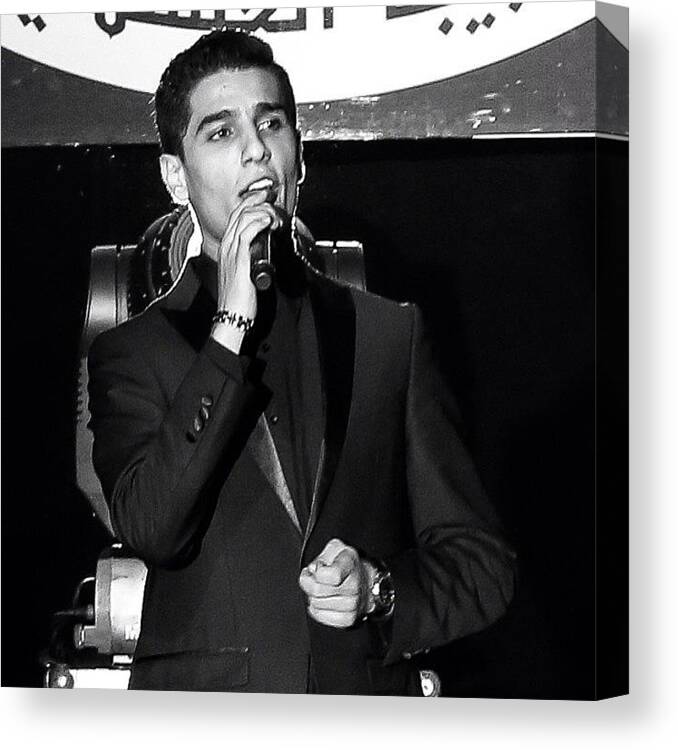 Music Canvas Print featuring the photograph Mohammad Assaf #dallas #canon by Mouyyad Abdulhadi