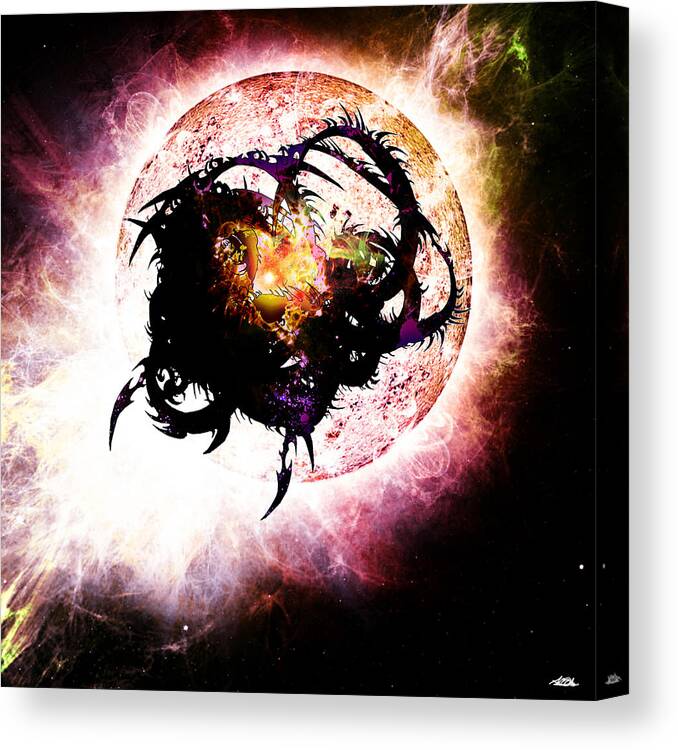 Monster Canvas Print featuring the painting Monster 014 by Tim Odom