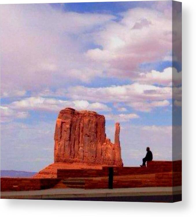 Utahgram Canvas Print featuring the photograph Monument Valley🇺🇸❤#az#ut by Ritsuko Umehara