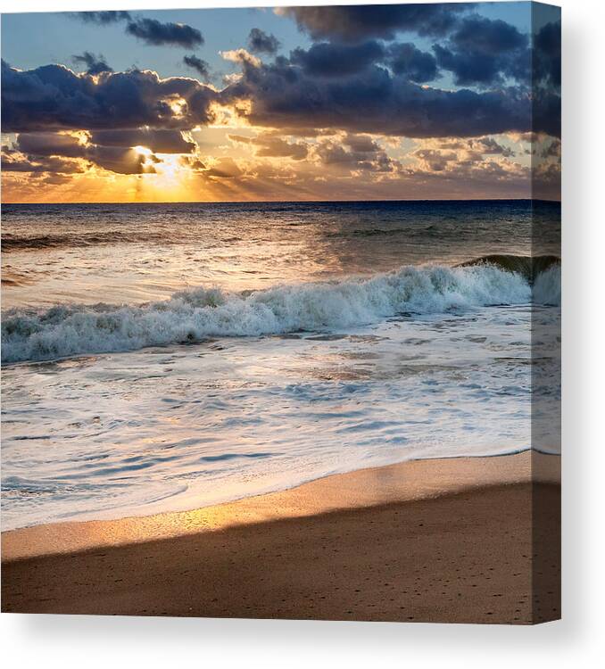 Cape Cod National Seashore Canvas Print featuring the photograph Morning Clouds Square by Bill Wakeley